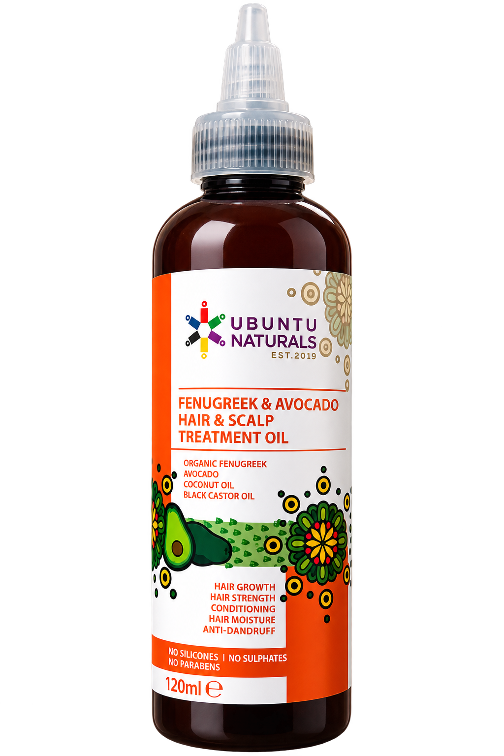 Ubuntu Naturals Fenugreek & Avocado Hair & Scalp Treatment Oil